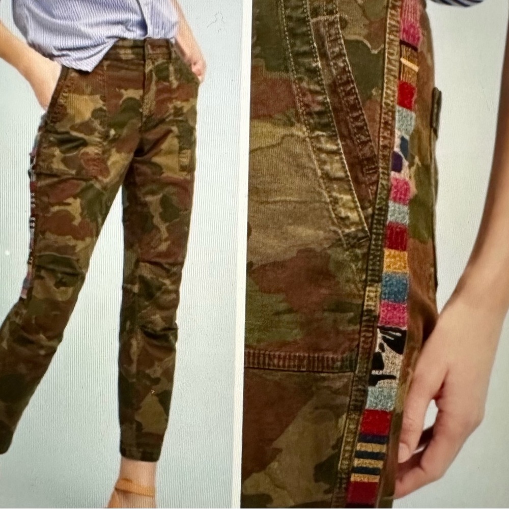 Anthropologie Wanderer Camo pants